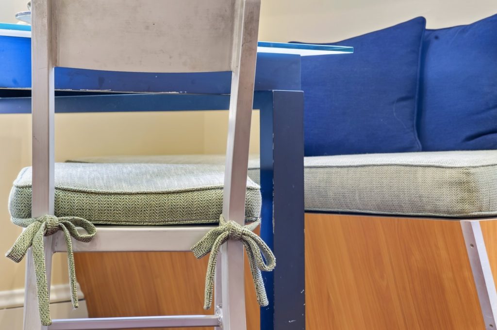 Built-in bunks with blue bedding, A Modern Take on the Fan, Richmond, Virginia